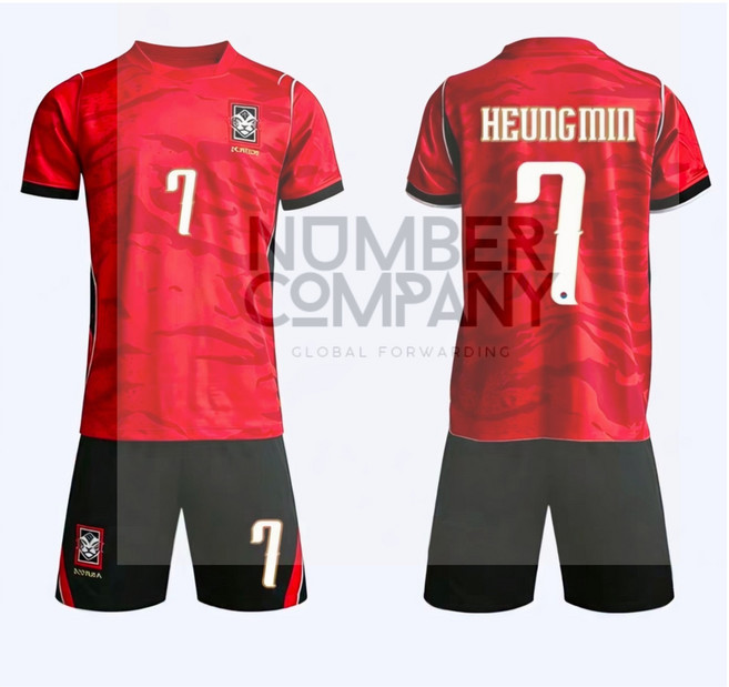 (NEW) 2627 손흥민 한국 축구 레드홈 경기 레플리카 호환상품 유니폼 단체티셔츠 자체제작상품 개인마킹무료