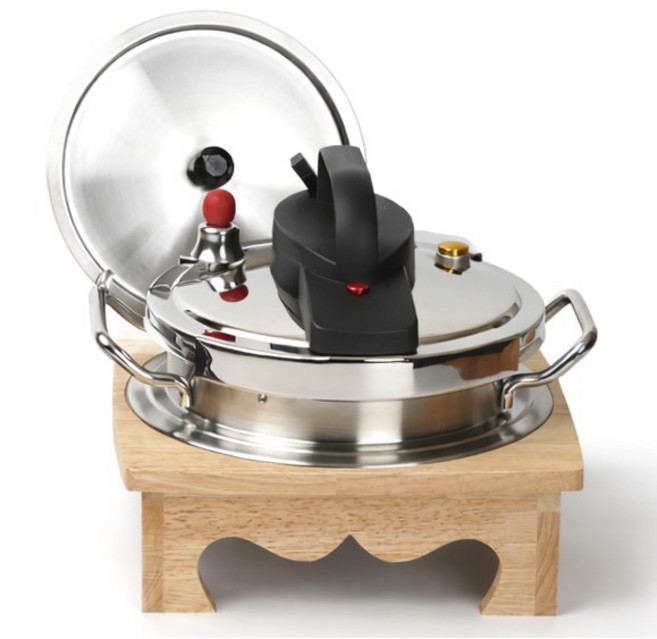 은솥밥 솥밥 압력솥 세트 나무트레이 스텐뚜껑 포함, 3~4인 압력솥 세트