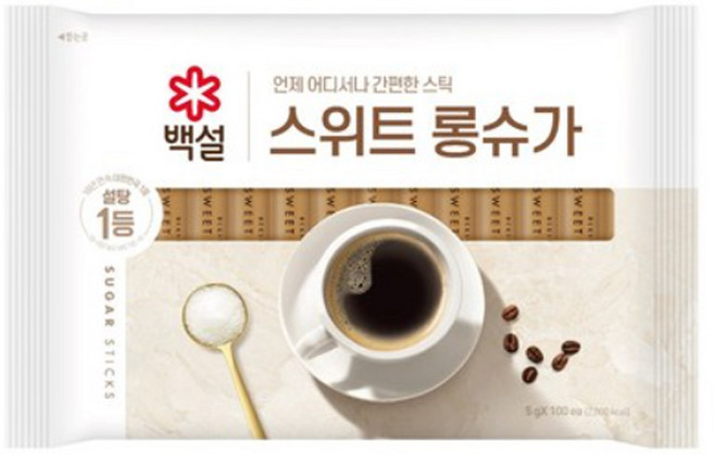 CJ제일제당 백설 스틱 롱슈가 스틱설탕, 500g, 3개