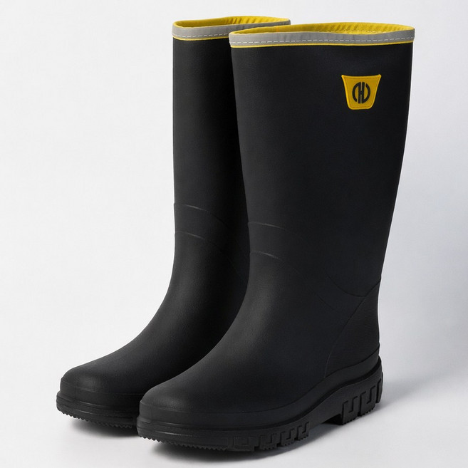 남자 장화 캐주얼 H 레인부츠 롱 (배달 패션 여름 방수 미끄럼방지)