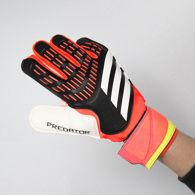 아디다스 골키퍼 장갑 성인 GK 글러브 손목 스트랩 라텍스 축구 키퍼 장갑 커피 글러브, 1개