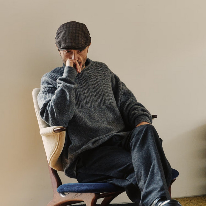 닥스 DCHE6E770W2 모자 브라운 체크 메쉬 헌팅캡 WKN865 ASW694