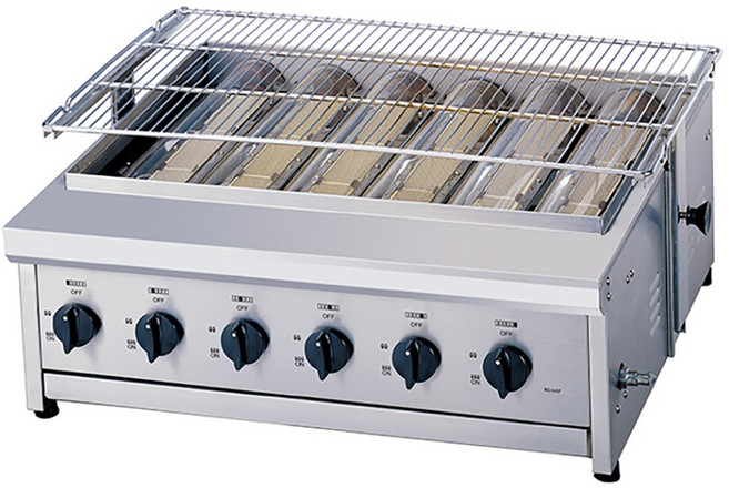 린나이 가스그릴 야끼바 하화식 생선구이기 업소용, RG-640F LPG, LPG