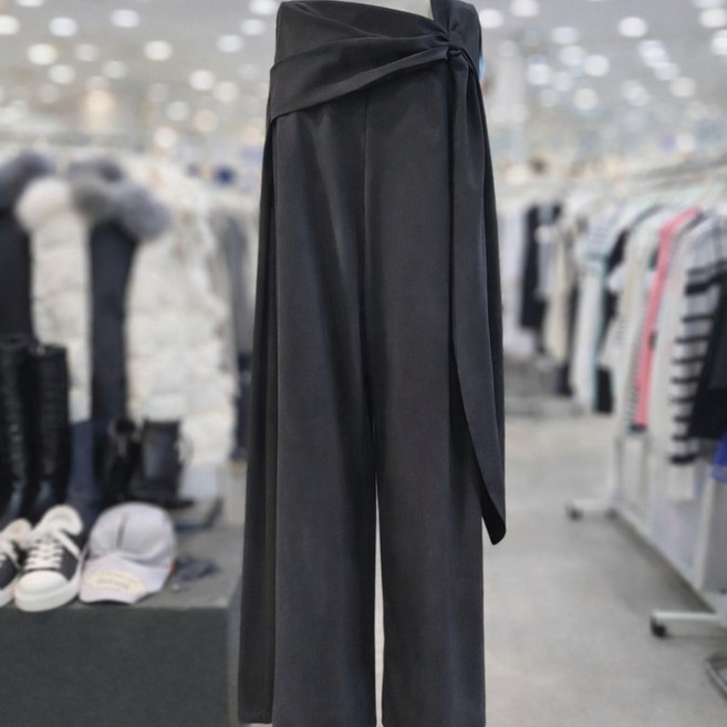 에고이스트 제원단 끈 와이드 팬츠 ES2BX001_DG