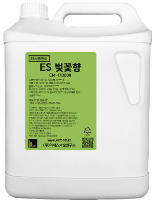 ES식품원료 벚꽃향 EM-17B008 [1499], 5kg, 1개, 5kg