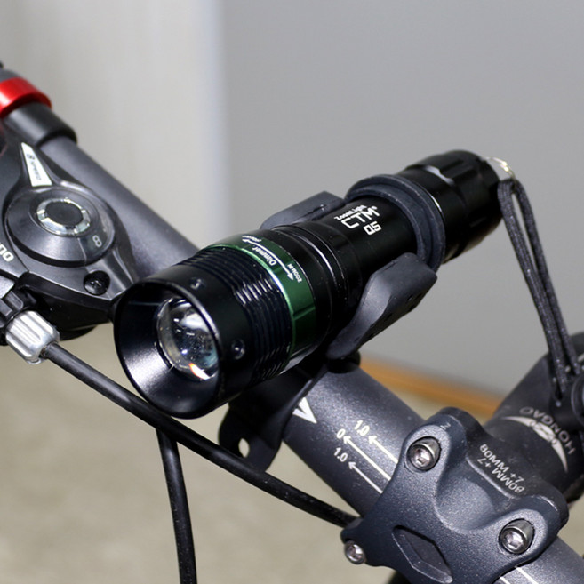 BTR 자전거 라이트 전조등 후레쉬 ZL350, 1개, 블랙