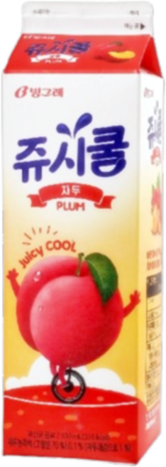 빙그레 쥬시쿨 자두맛, 6개, 930ml