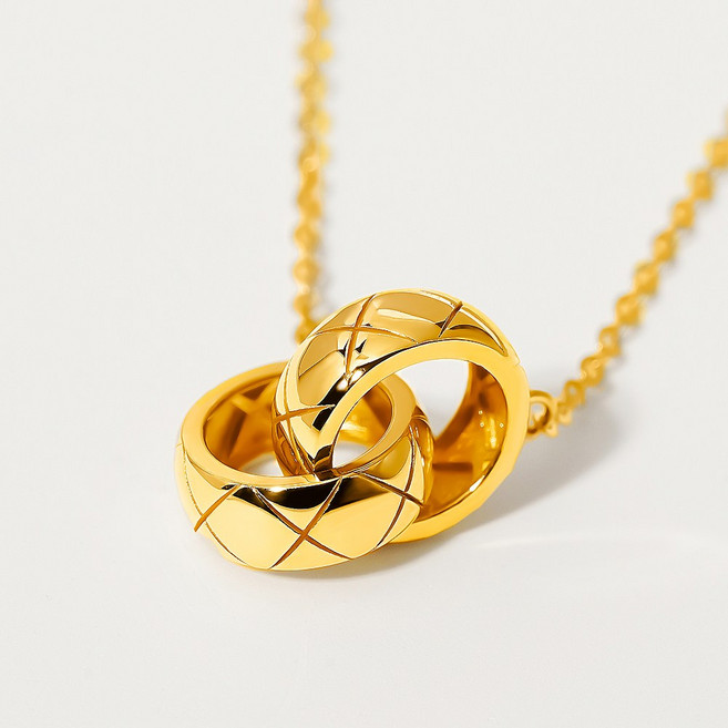 [당일출고]골드앤 24K 순금 스너글링 리앙 목걸이 2.6g