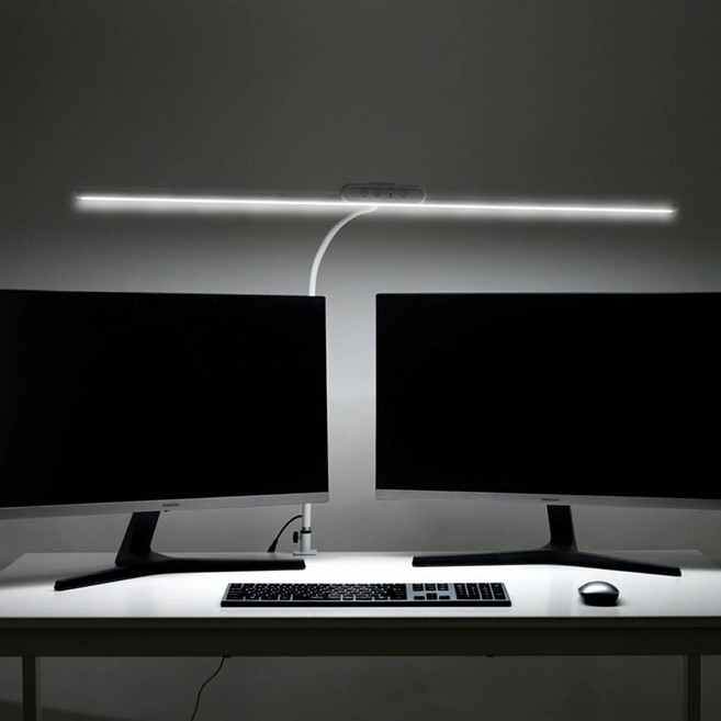 국산 TKB 초슬림 LED 스탠드 조명, 슬림 L800 28W 집게형