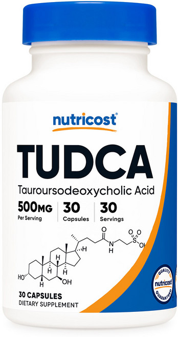 뉴트리코스트 투드카 Tudca 500mg 30캡슐, 30회분, 1개