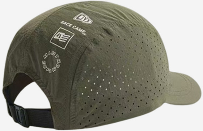 베이스캠프 남녀공용 경량 숏캡 볼캡 통기성 펀칭 러닝모자, 카키, 1개