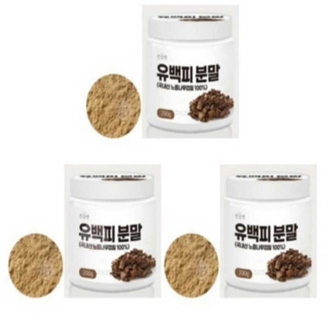 국내산 느릅나무껍질 유백피 분말 200gx3개 유백피가루, 200g, 3개