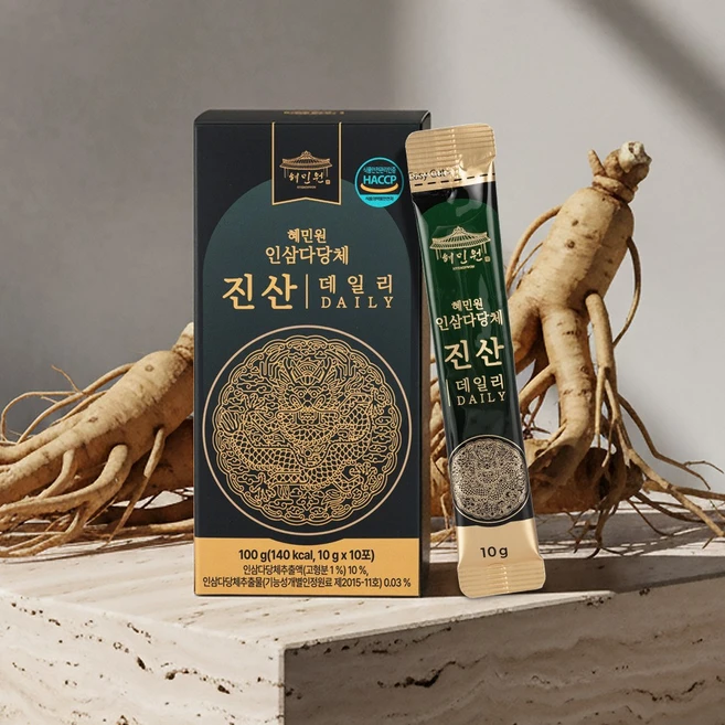 혜민원 인삼다당체 진산 데일리 스틱 TV방영 10일분 사포닌 진세노사이드, 10개, 10g - 쿠팡