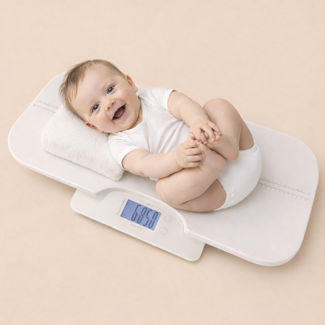 스마트 디지털 체중계 멀티 다용도 저울 아기 유아 신생아 반려동물 강아지 5g단위, 1개, 화이트, EB819B