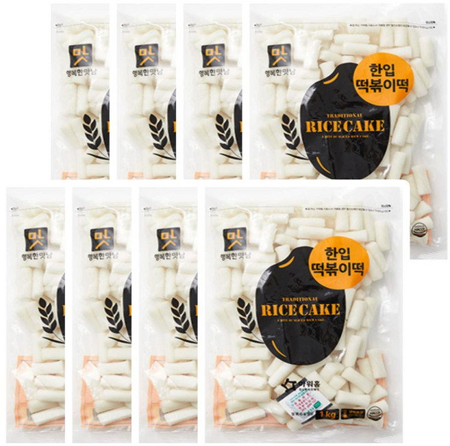 아워홈 행복한맛남 한입 떡볶이떡, 8개, 1kg