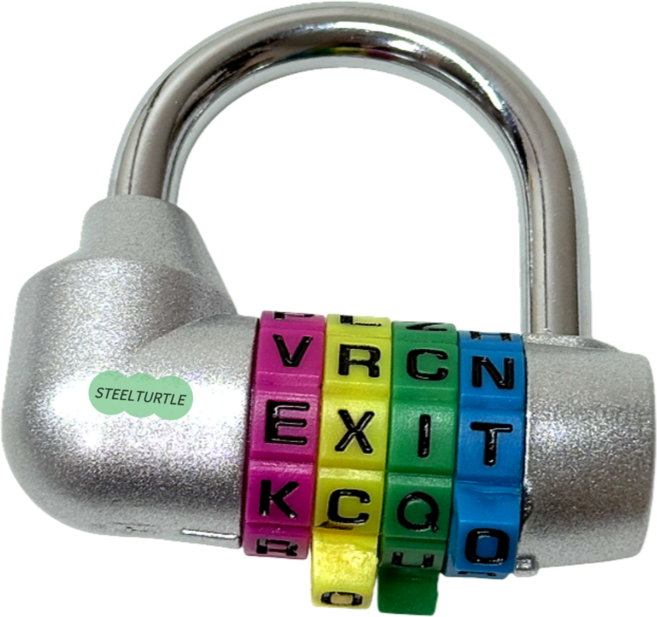 스틸터틀 방탈출 알파벳 영어 자물쇠, 1개