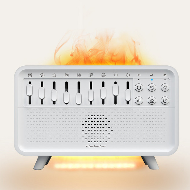 코비 백색 소음 가습기 8가지 자연의 소리 CSBT-SWSLEEP 블루투스 스피커 불멍 조명, 단품, 단품