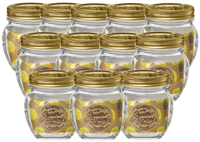 보르미올리 콰트로 밀폐유리병 암포라 500ml (와이드) 12개 (1박스)