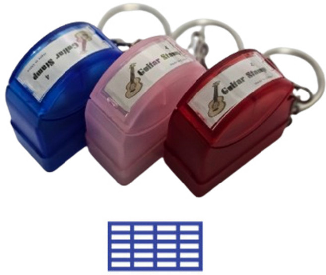 Chuu 기타 코드스탬프 3개세트, 1개