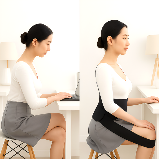 아즈몰 다리꼬기 방지 & 자세 유지 보조 밴드, 1개