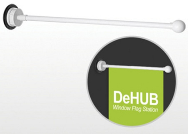 윈도우플래그 300mm 거치대 깃발배너 창문부착 유리부착, 1개