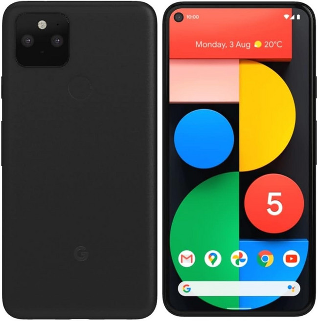 Google Pixel 5 5G 미국 버전 128GB Sorta Sage - (자급제 미국 아마존 리뉴), Just Black_Unlocked | Renewed, 블랙