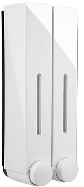 위시월드 타공 욕실 디스펜서 샴푸, 화이트, 2세트