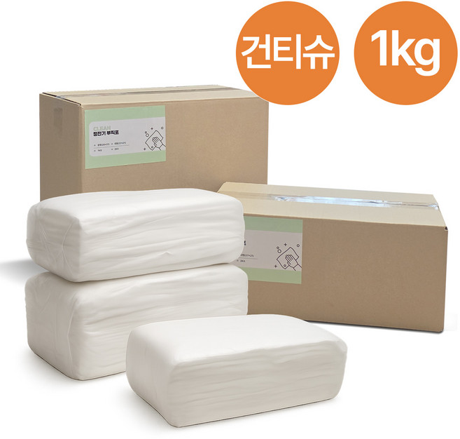 [맑은결] 국산대용량 건티슈 1kg, 1개