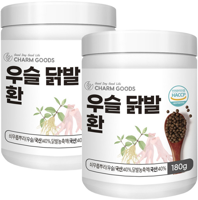 참굿즈 국산 우슬 닭발 환 고함량 HACCP인증, 2개, 180g