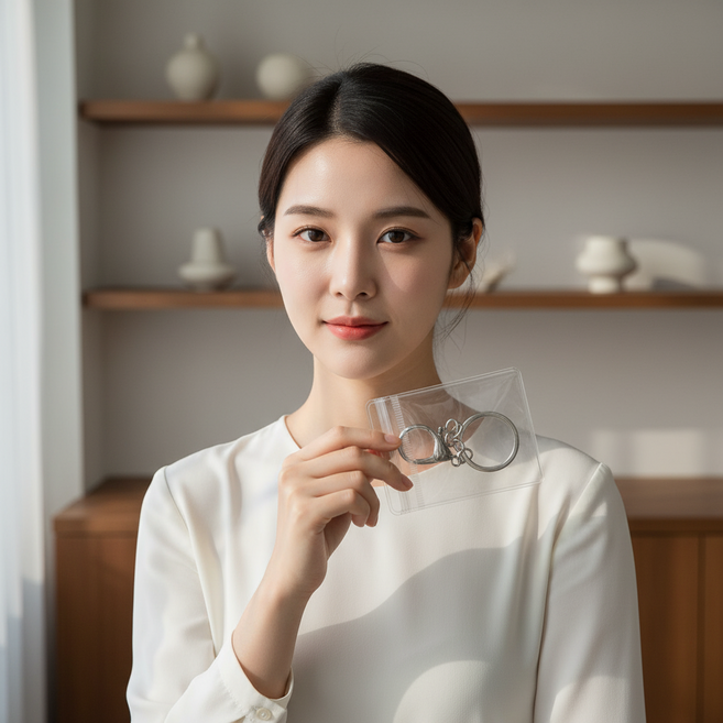 고투명 PVC 주얼리 보관 지퍼백 6x8cm 변색 방지 밀폐 파우치 100매