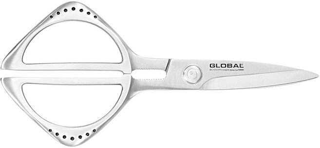 글로벌 8 1/4인치 주방 가위 - 스테인리스 스틸 면도기 샤프 엣지 다목적 일본산 GKS-210, 1개