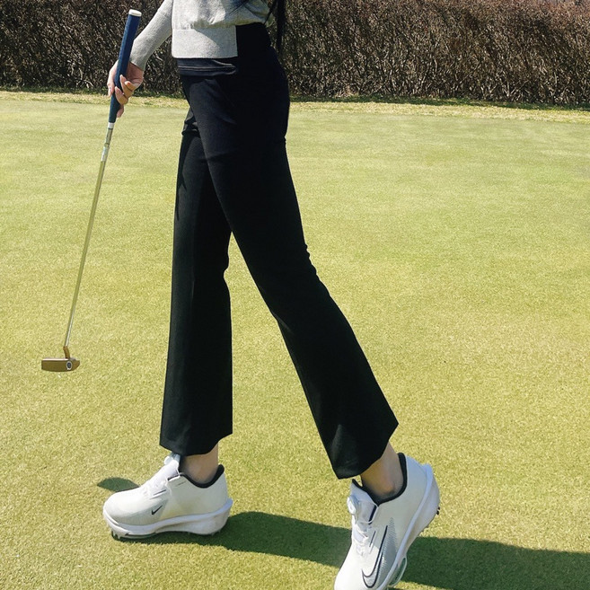 여름 여성 부츠컷 골프바지 넓은밴딩 바지 뱃살커버 팬츠 빅사이즈(55-99) 골프연습복 여름용 썸머바지 파크골프옷 파크골프웨어
