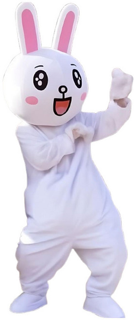 토끼 인형탈 행사용 코스프레 졸업사진 의상