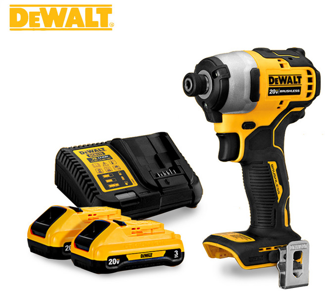 디월트 무선 충전 스탠다드 임팩 드라이버 20V MAX DCF809L2 세트 배터리2+충전기1+전용케이스, 1세트