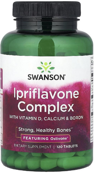 스완슨 이프리플라본 컴플렉스 비타민D 칼슘붕소 Ipriflavone Complex 120정, 1개