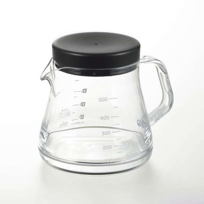 아케보노 커피 서버 스트롱 블랙, 뚜껑 + 커피서버, 1개, 500ml