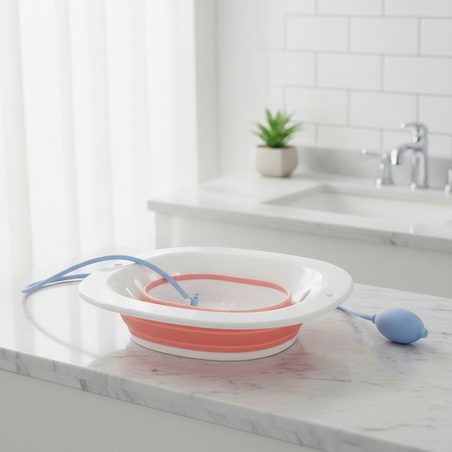 가정용 좌욕기 좌욕대야 임산부 접이식 jun+737Qj, 좌욕대야(일반형블랙), 1개, 좌욕대야(일반형블랙)