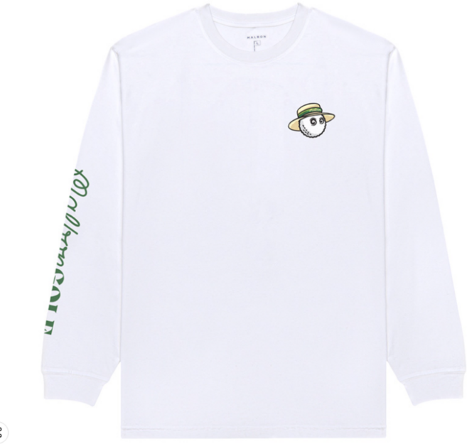 말본 골프 긴팔 티셔츠 화이트