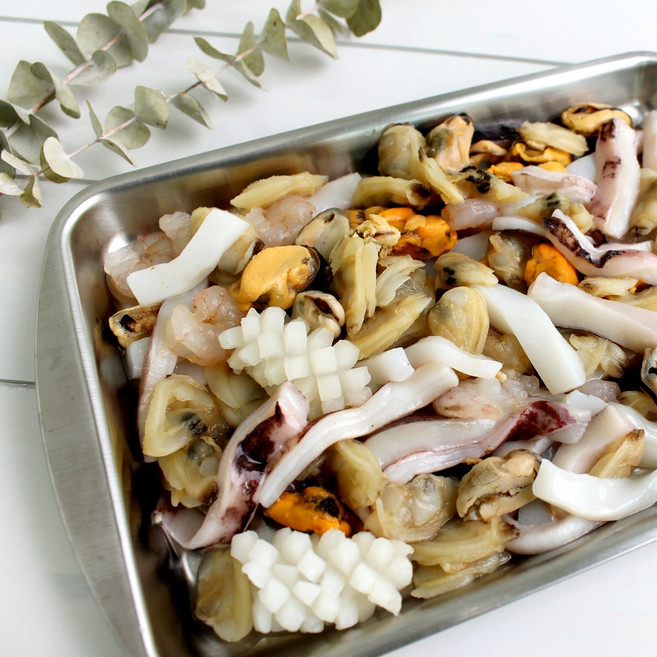 바다받아 간편한 해물모듬 모둠 믹스, 1개, 600g