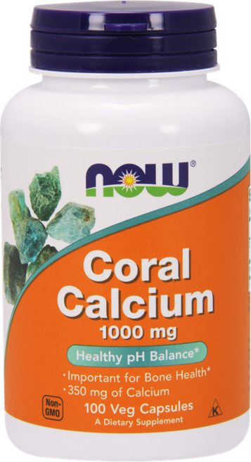NOW Foods 珊瑚鈣1000mg素食膠囊, 100顆, 1罐