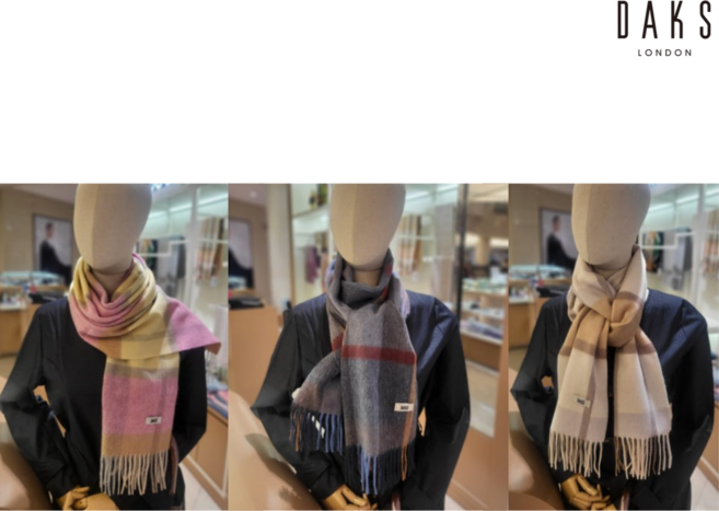 국내백화점판 닥스 머플러 남여공용 모직 램스울 체크 목도리