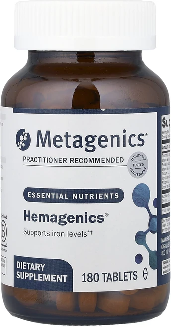 단백질 비타민 철분 마그내슘 칼슘 Metagenics Hemaogenics® 180정 고루고루섭취해주세요, Metagenics Hemaogenics 180정, 1개 - 쿠팡