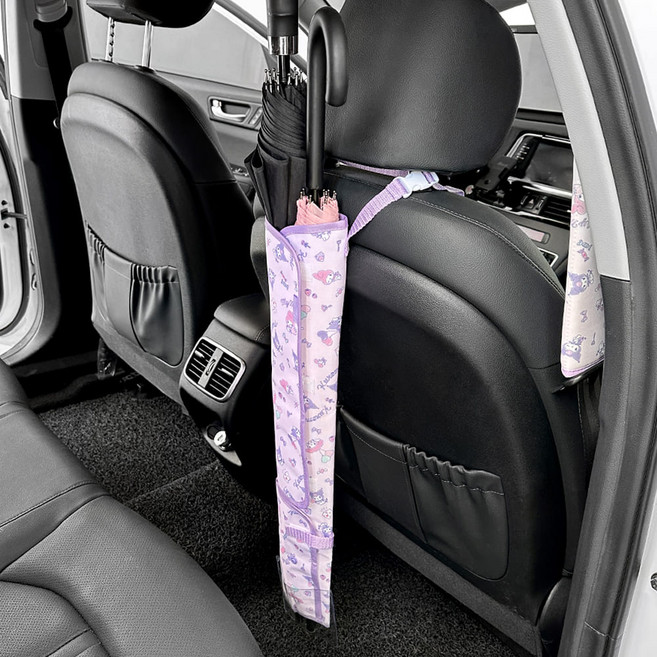 마이멜로디 쿠로미 차량용 우산꽂이 우산 정리 케이스 우산걸이, 1개
