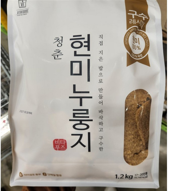 청춘현미누룽지, 1.2kg, 1개