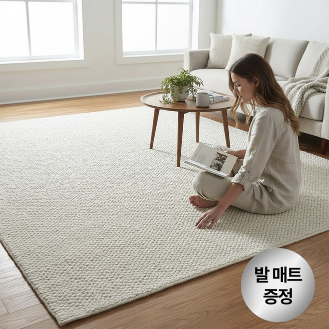 라모니 물세탁 가능한 거실 먼지없는 사계절 카페트 안전인증 특대형 러그