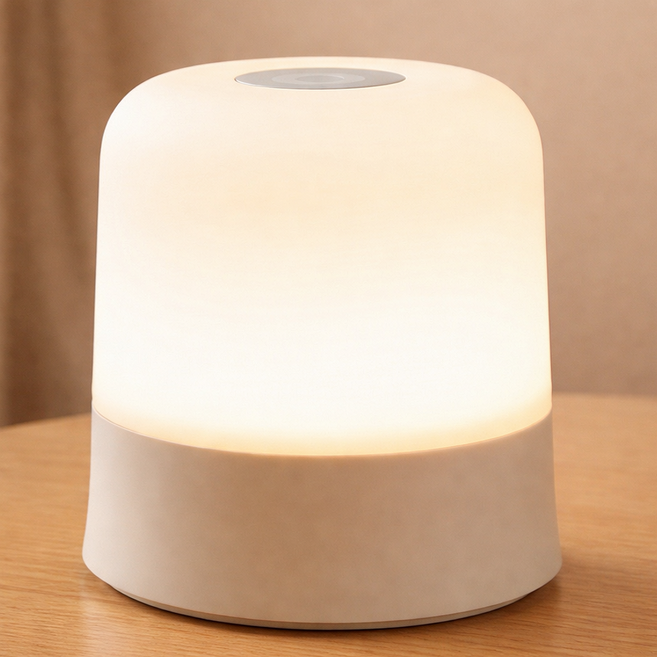 히즈엔 무선 수면 무드등 led 테이블 조명, 3톤 컬러 (리모컨포함)