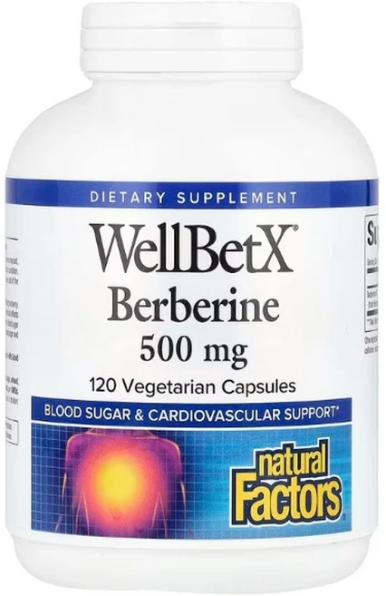 네츄럴펙터스 WellBetX 베르베린 500mg 베지캡슐 120정, 네츄럴펙터스WellBetX베르베린500mg베지, 1개 - 쿠팡