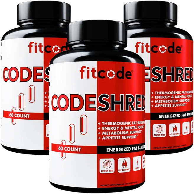 핏코드 코드쉬레드 에너자이지드 팻 버너 베지 캡슐, 3개, 60정 - 쿠팡