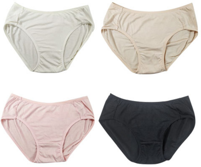 100% 국산 모달 오가닉 스판 여성 삼각팬티 4p