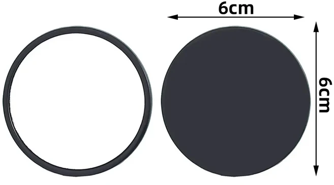 1 Pc 작은 거울 둥근 모양 사용자 정의 로고 레드 핑크 화이트 블랙 개인화 된 결혼식 기념품 선물 어른디, 01 6x6-Black